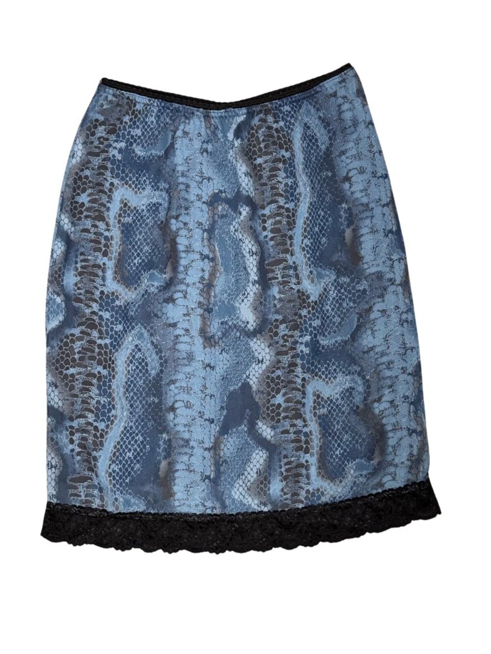Vintage Wanted snake skin midi skirt